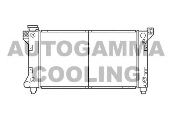Радиатор, охлаждение двигателя AUTOGAMMA 103135