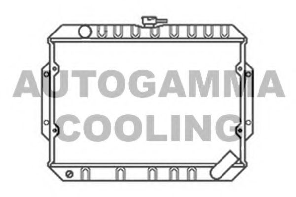 Радиатор, охлаждение двигателя AUTOGAMMA 103482