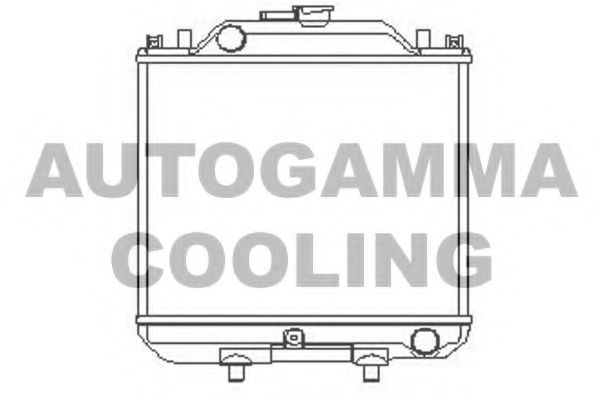 Радиатор, охлаждение двигателя AUTOGAMMA 103634
