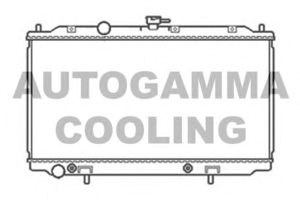 Радиатор, охлаждение двигателя AUTOGAMMA 103841
