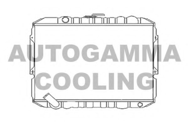 Радиатор, охлаждение двигателя AUTOGAMMA 103934