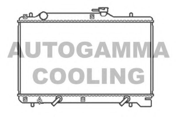 Радиатор, охлаждение двигателя AUTOGAMMA 104189