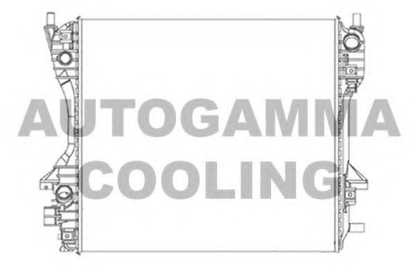 Радиатор, охлаждение двигателя AUTOGAMMA 104650