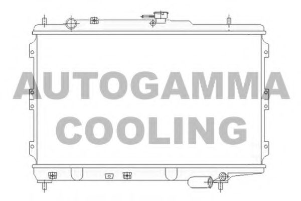 Радиатор, охлаждение двигателя AUTOGAMMA 104658