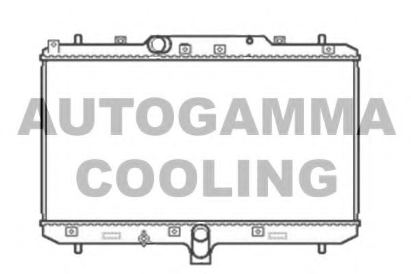 Радиатор, охлаждение двигателя AUTOGAMMA 104825