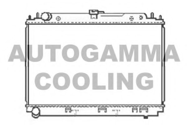 Радиатор, охлаждение двигателя AUTOGAMMA 104861