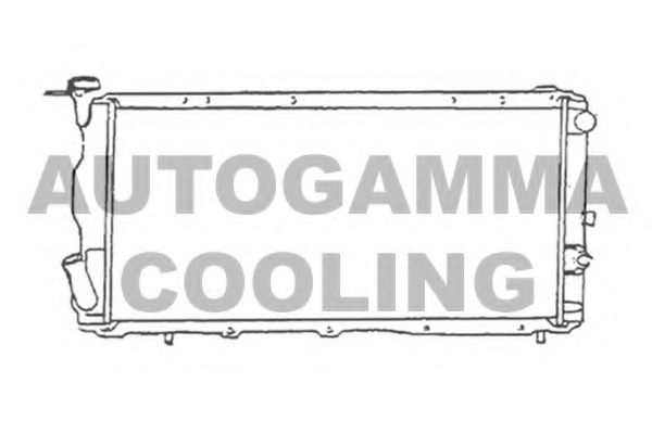 Радиатор, охлаждение двигателя AUTOGAMMA 105567