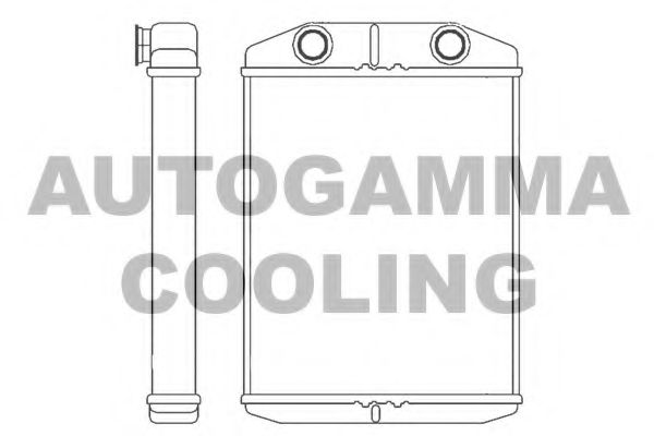 Теплообменник, отопление салона AUTOGAMMA 107147