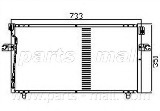 Конденсатор, кондиционер PARTS-MALL PXNCW-003
