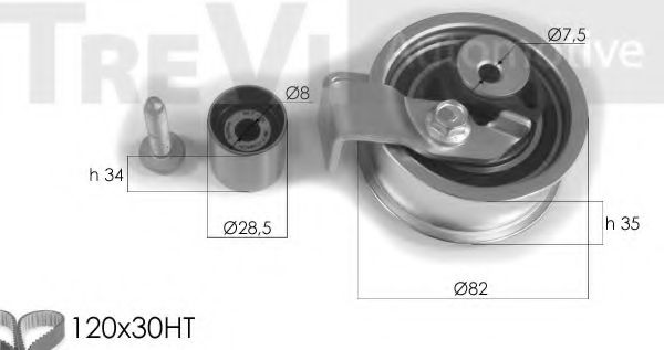 Комплект ремня ГРМ TREVI AUTOMOTIVE KD1268