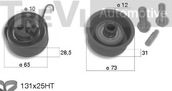 Комплект ремня ГРМ TREVI AUTOMOTIVE KD1270