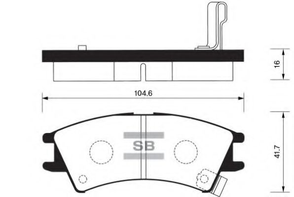 Комплект тормозных колодок, дисковый тормоз FI.BA FBP1096