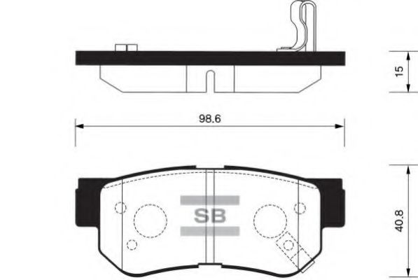 Комплект тормозных колодок, дисковый тормоз FI.BA FBP1117