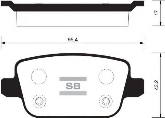 Комплект тормозных колодок, дисковый тормоз FI.BA FBP2101-R