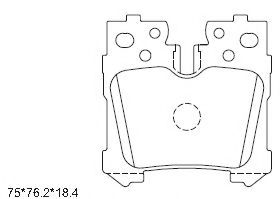 Комплект тормозных колодок, дисковый тормоз ASIMCO KD2785