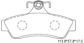Комплект тормозных колодок, дисковый тормоз ASIMCO KD6716