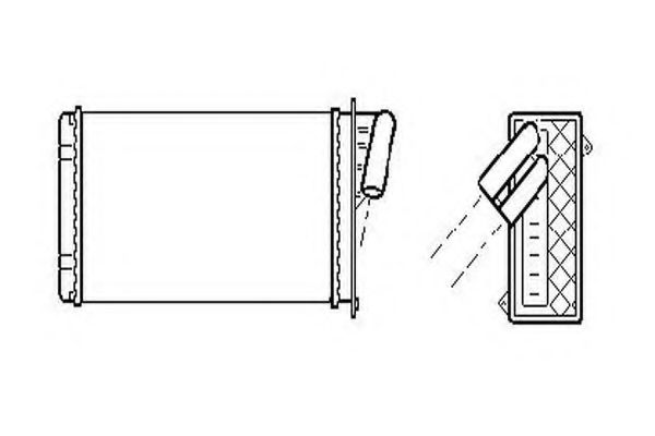 Теплообменник, отопление салона ORDONEZ 2061933