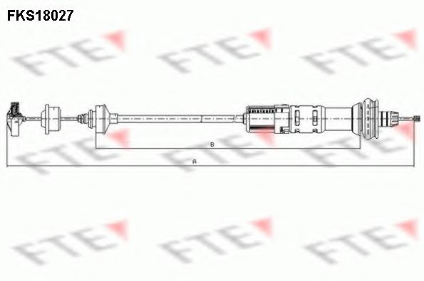 Трос, управление сцеплением FTE FKS18027