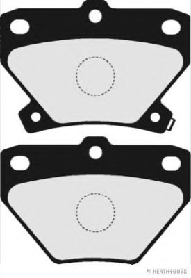 Комплект тормозных колодок, дисковый тормоз HERTH+BUSS JAKOPARTS J3612018