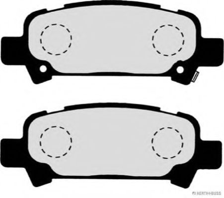 Комплект тормозных колодок, дисковый тормоз HERTH+BUSS JAKOPARTS J3617002