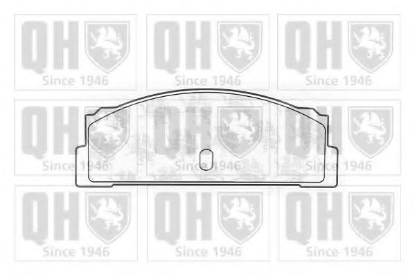 Комплект тормозных колодок, дисковый тормоз QUINTON HAZELL BP186