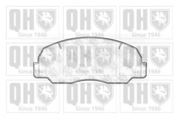 Комплект тормозных колодок, дисковый тормоз QUINTON HAZELL BP424