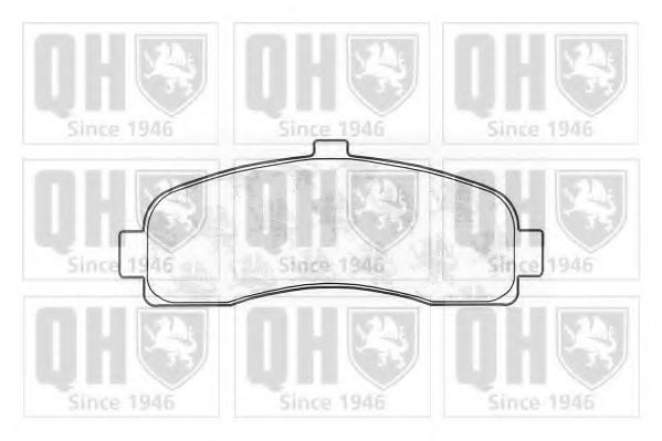 Комплект тормозных колодок, дисковый тормоз QUINTON HAZELL BP609