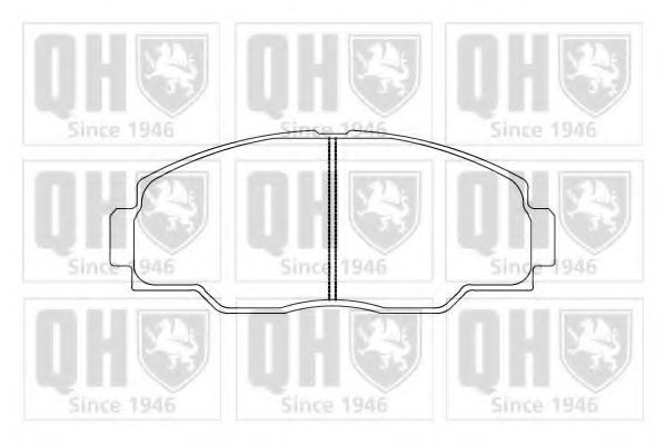 Комплект тормозных колодок, дисковый тормоз QUINTON HAZELL 21855