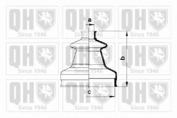 Комплект пылника, приводной вал QUINTON HAZELL QJB1041