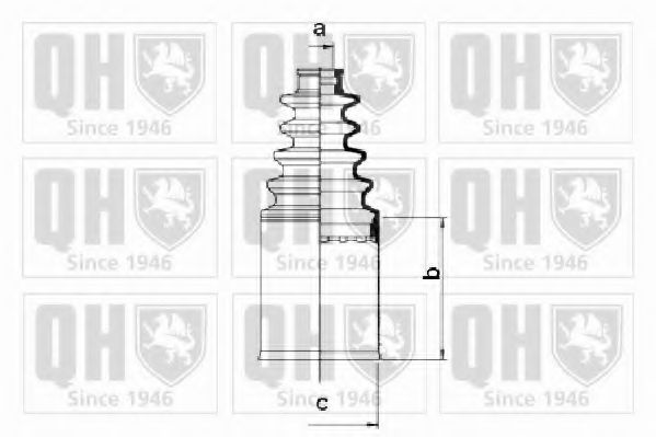 Комплект пылника, приводной вал QUINTON HAZELL QJB250