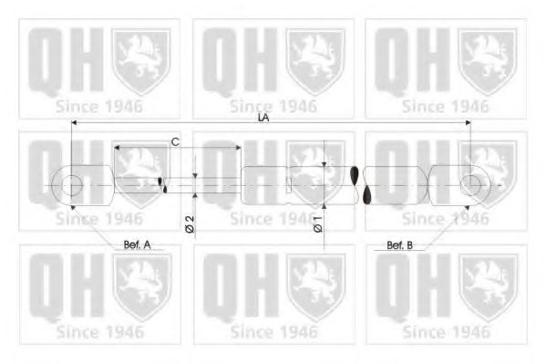 Газовая пружина, капот QUINTON HAZELL QTS840165