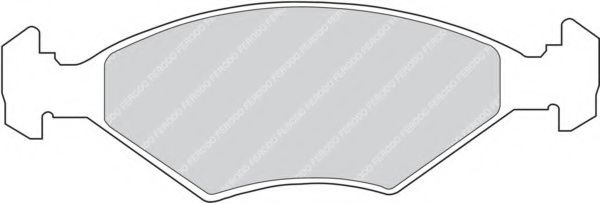 Комплект тормозных колодок, дисковый тормоз FERODO 21194