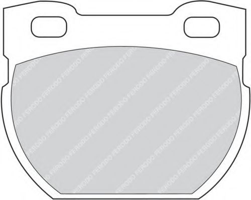 Комплект тормозных колодок, дисковый тормоз FERODO FDB872