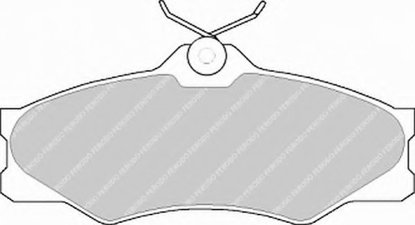 Комплект тормозных колодок, дисковый тормоз FERODO 20979