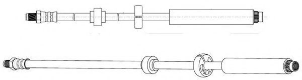 Тормозной шланг FERODO FHY2745