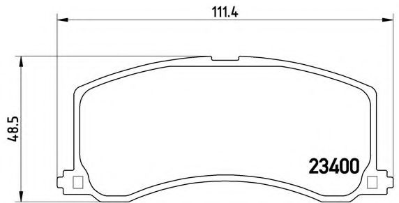 Комплект тормозных колодок, дисковый тормоз BREMBO P 79 010