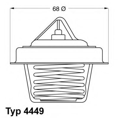 Термостат, охлаждающая жидкость WAHLER 4449.84D