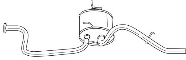 Глушитель выхлопных газов конечный AKS DASIS SG73606