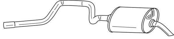 Глушитель выхлопных газов конечный AKS DASIS SG26674