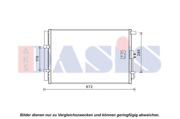 Конденсатор, кондиционер AKS DASIS 512087N