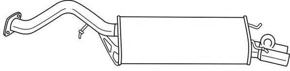 Глушитель выхлопных газов конечный AKS DASIS SG65655