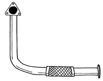 Труба выхлопного газа AKS DASIS SG65114