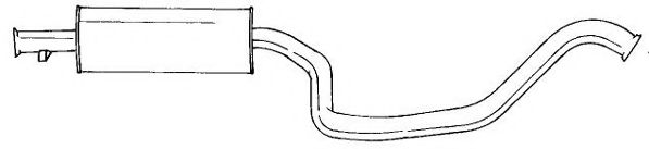Средний глушитель выхлопных газов AKS DASIS SG51408