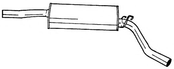 Глушитель выхлопных газов конечный AKS DASIS SG50641