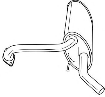 Глушитель выхлопных газов конечный AKS DASIS SG49627