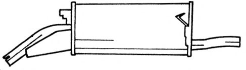 Глушитель выхлопных газов конечный AKS DASIS SG45641