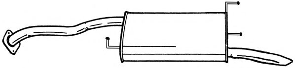 Глушитель выхлопных газов конечный AKS DASIS SG38650
