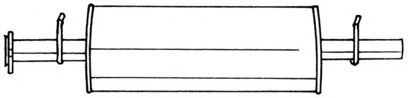 Средний глушитель выхлопных газов AKS DASIS SG32414