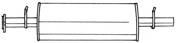 Средний глушитель выхлопных газов AKS DASIS SG32411