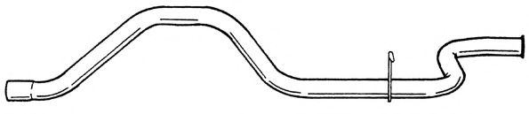 Труба выхлопного газа AKS DASIS SG25708